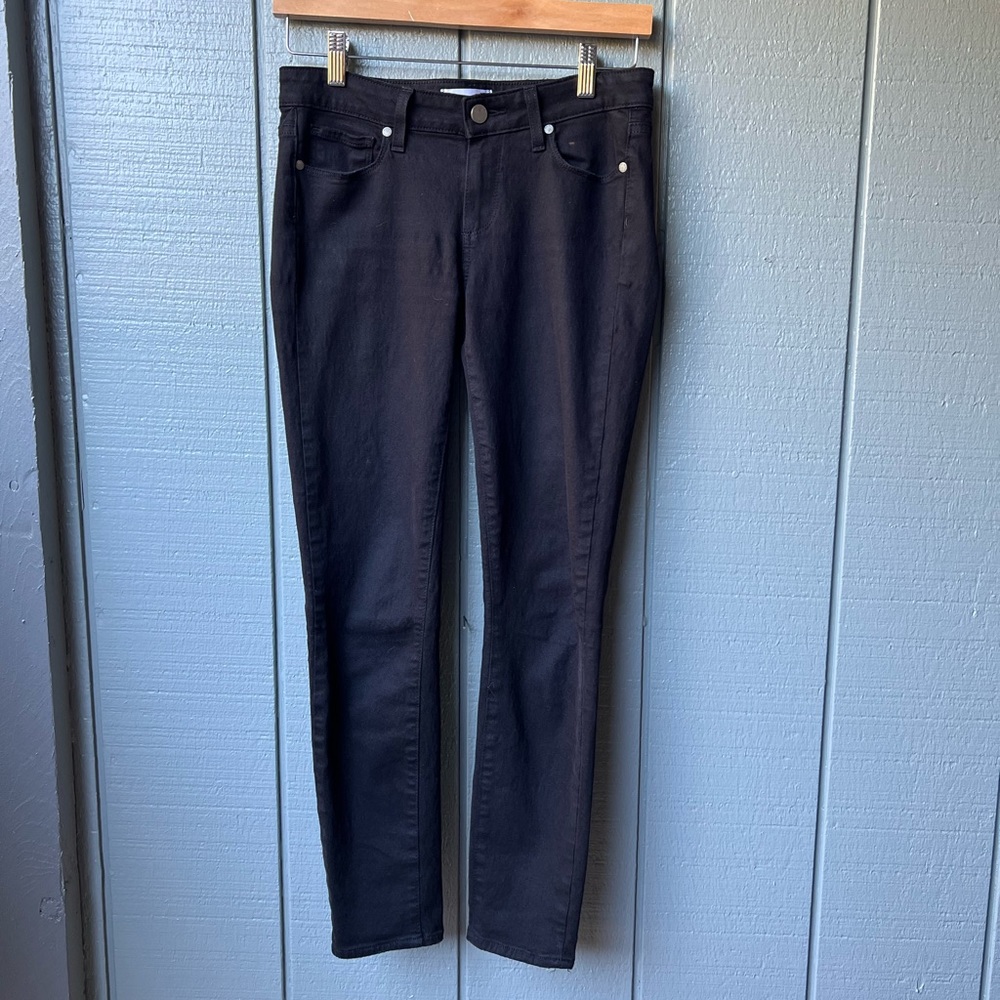 Paige Verdugo Black Ankle Skinny Jeans